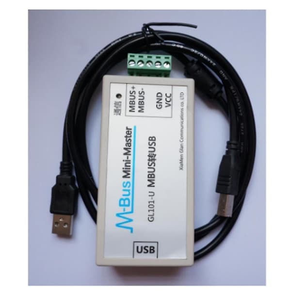 Mbus/m-bus til USB-omformer USB-mbus måleravlesningskommunikasjon USB-strømforsyning kan motta 200 W