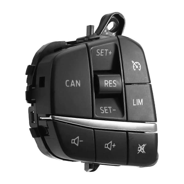 H1BT-9E740-DB Left Steering Wheel Switch Audio Volume Cruise Control Button for Fiesta MK4 Focus Sharpness 2019-21CJY Black