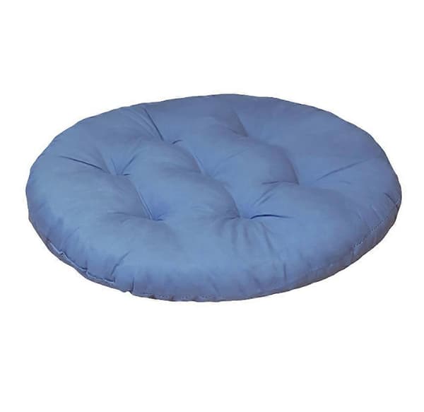 Sittdyna rund 40 cm (2 st.) - Bekväm stolsdyna - Rund ortopedisk sittdyna - (blå, set om 2 - 40cm)