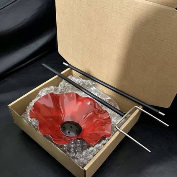 Fuglefoderbræt - 14*14*65cm - Højkvalitets legeringsmateriale - Elegant blomsterform - Havedekorationer - Kæledyrstilbehør - (3 stk.)