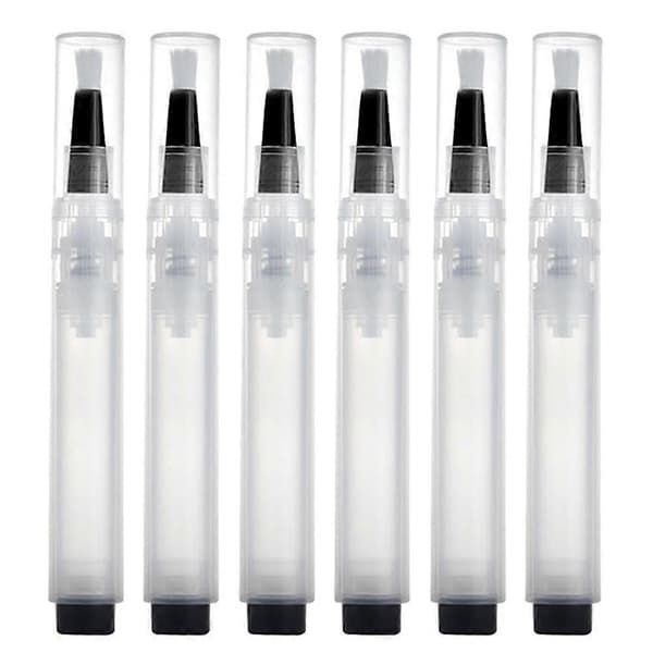 Genopfyldelig Touch Up Maling Pen Børste, 6ml Multifunktionelle Penne til Hjemmereparationer (6 Stk) As Shown