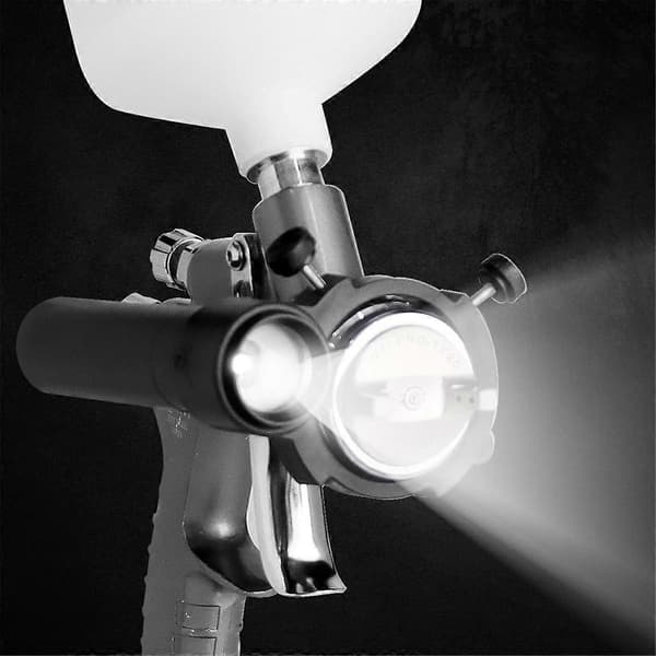 Maling Spray LED Lys Universell Bilmaling Lys Universelt Justerbart Lysstyrke Sprøytemaling Belysningssystem Black
