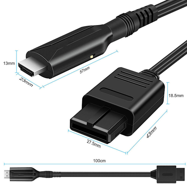 För Nintendo Gamecube Super NES/SNES N64 Till HDMI Adapter Konverteringskabel