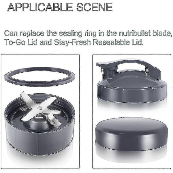 6 stk. pakningserstatning, deler til Nutribullet Pro Blender 900w