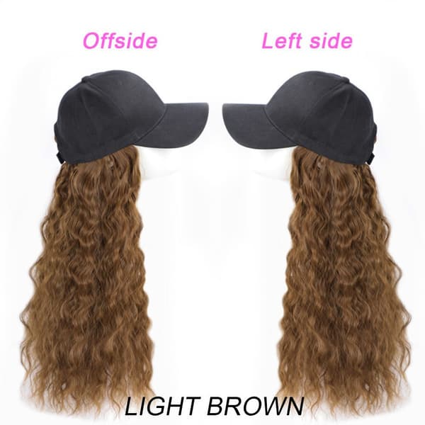 Baseballperuk för kvinnor LJUSBRUN light brown