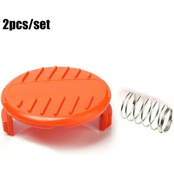 1 stk Spoledeksel + Fjær Reservedeler for BLACK+DECKER STC1815 GL4525 Gress Trimmer 385022-03..