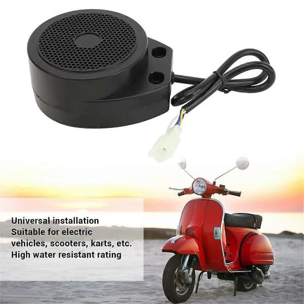 Motorcykelmotor Lydsimulator Universal DC12V til 80V Motor Black