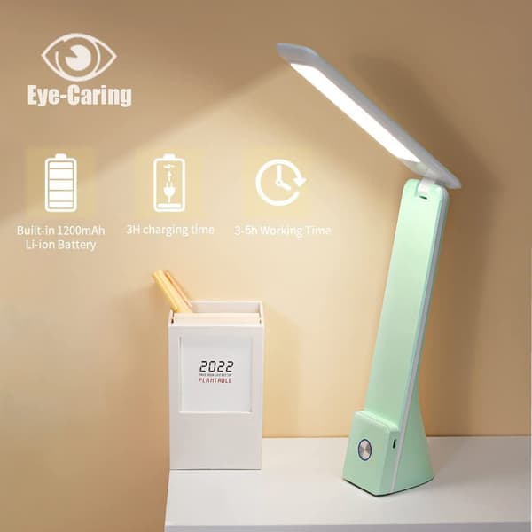 LED Skrivebordslampe Trådløs Lampe HVID white
