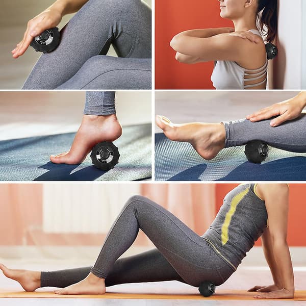 4-trins vibrerende massagebold Mini genopladelig vibrationsbold
