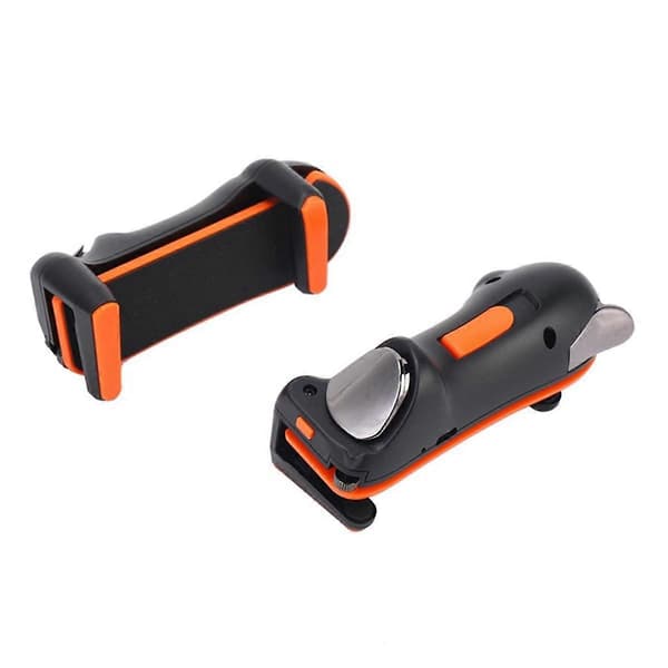 Seks fingre til PUBG Controller Kapacitans Justerbar Mobil Spil Trigger L1R1 Knap Gamepad Joystick Greb Orange