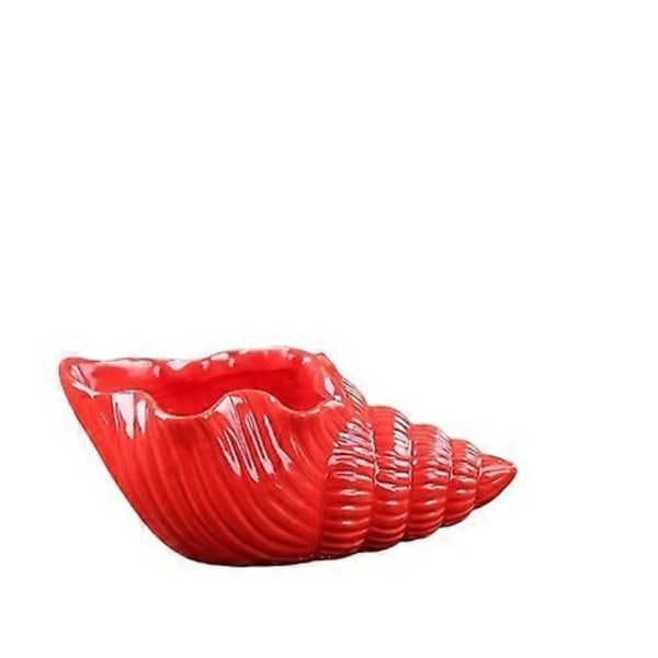 Keramisk konkylie - Elegant inngangsdekor - Askebeger red