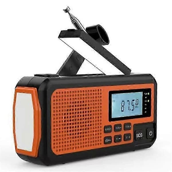 373 Multifunktionell Utomhus Nödvev Am / Fm Solradio Power Bank, Eu Version