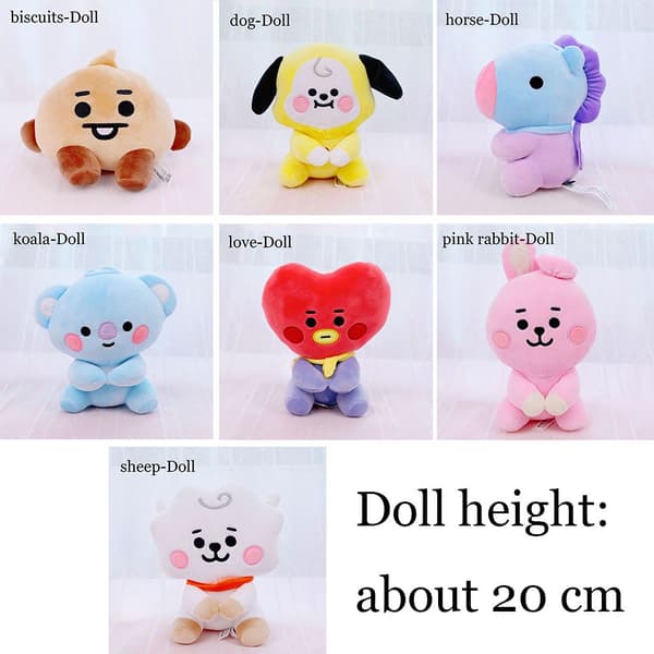 BTS plysjdukke ANHENG - spottsalg sheep pendant