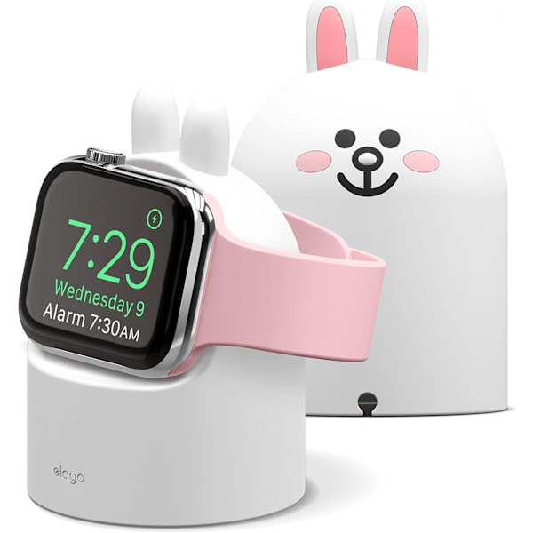 LINE Friends W2 Latausaseisoka, Yhteensopiva Kaikkien Apple Watch -sarjojen kanssa, Yötila (CONY) CONY