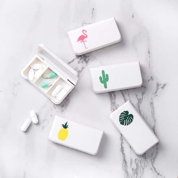 4-pakning Mini Vanntett Medisinorganisator