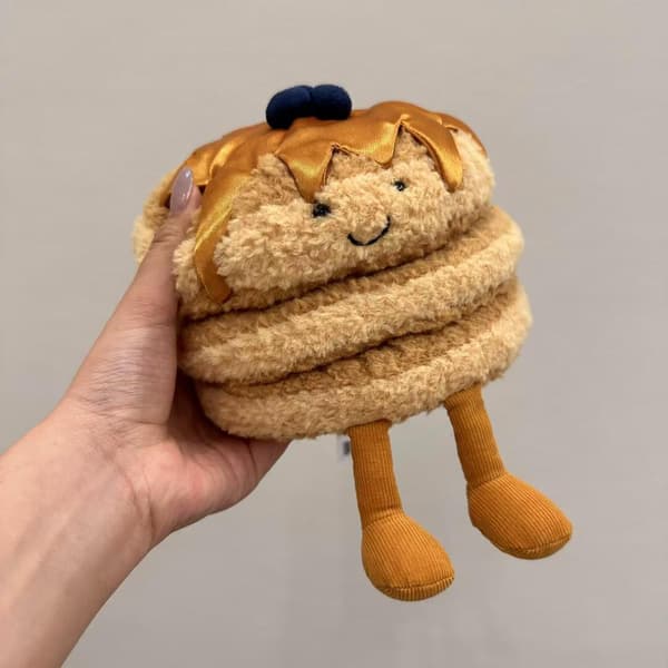Jellycat Amuseables Pannekake Plysj Kosedyr 11cm Søt Gave-FX-