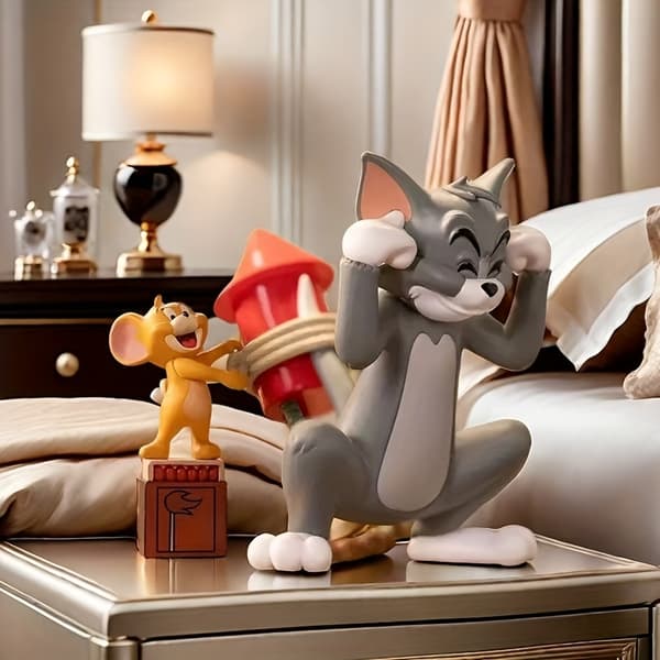 2 stk Tom & Jerry PVC Skrivebordsdekorationer, Halloween-tema 2 Pieces