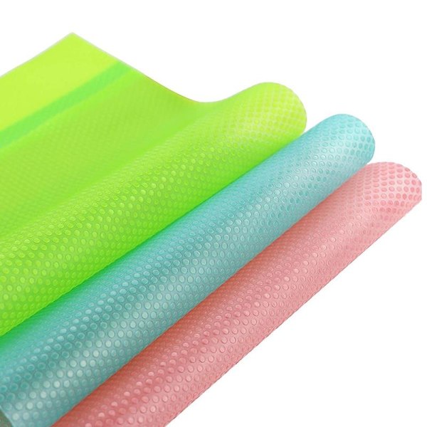 4-pack Kylskåpsmattor, Smutsavvisande, Tvättbara, Mögelresistenta, Klippbara, Kylskåpsmattor Blue
