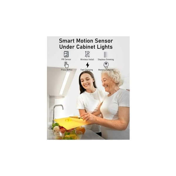 LED køkkenunderskabsbelysning, USB genopladelig, 2500 mAh, 40 cm, dæmpbar, CJY