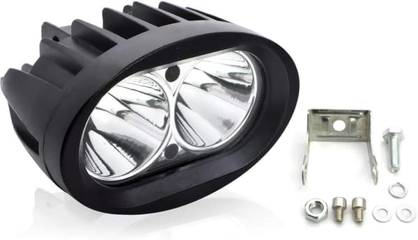 Motorcykel LED-ekstralys, 20W rund LED-forlygte til motorcykel