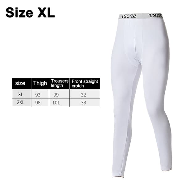 Perinteiset pitkät alushousut miehille, valkoinen white XL