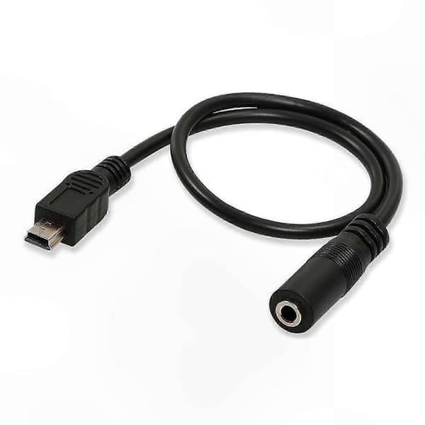 Mini USB til 3,5 mm mikrofonadapterkabel, forskellige længder til forbindelse DarkGreen