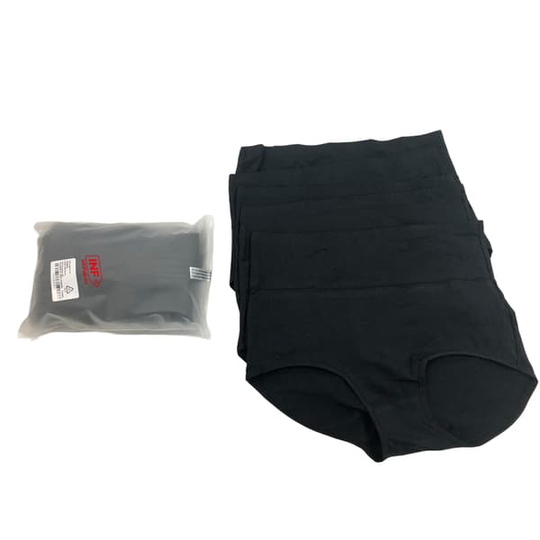 High-waisted briefs (5-pack) Black L Black Black M