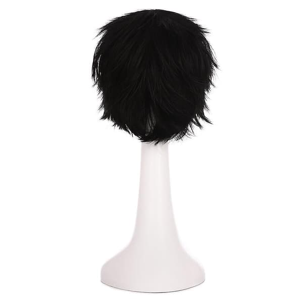 Anime Cosplay Paryk Kort Glat Peru Matte Black