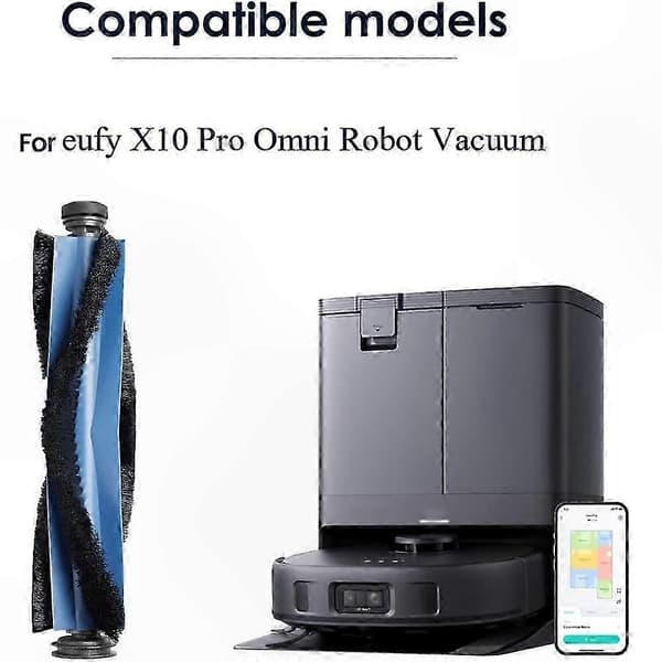 Erstatningsbørsteruller for RoboVac X10 Pro Omni-kompatible støvsugerdeler og tilbehør