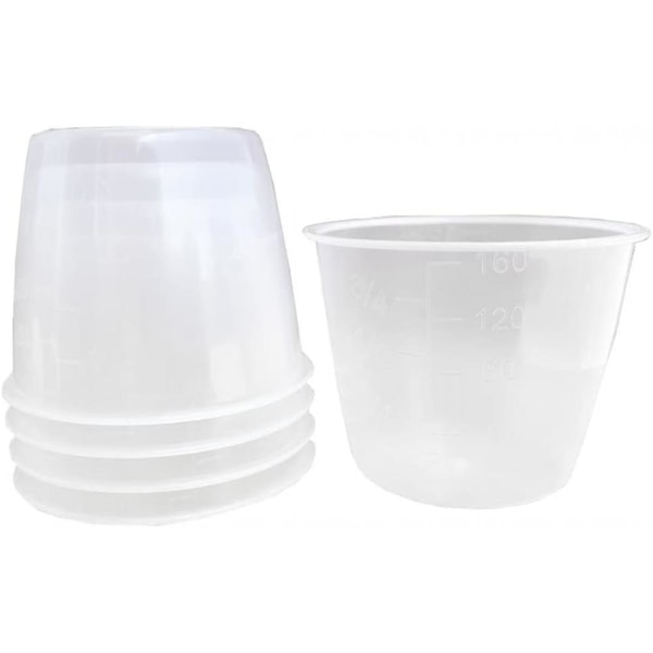 5-pack 160 ml Ris Måttskopa, Transparent Ris Koks Kopp, Måttskopa för Ris och Torra Ingredienser, Ersättningsriskopp