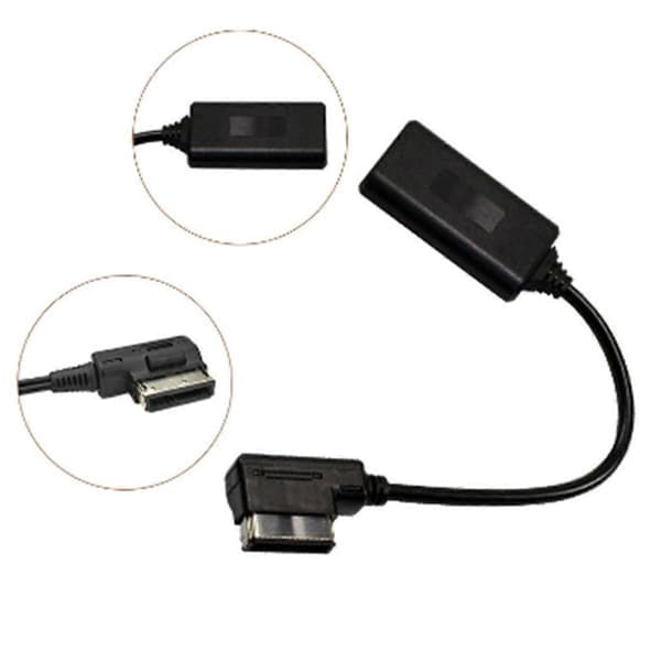 MMI trådløs Aux Bluetooth 5.0 adapterkabel lydmusikafspiller til A3 A4 B8 B6 Q5 A5 A7 R7 S5 A6L Black