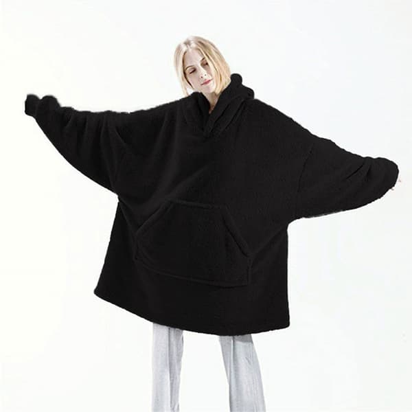 Oversized hettegenser for barn og voksne med kengurulomme og hette