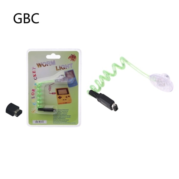 Yhteensopiva Gameboy Color GBC GBP -konsolin kanssa, Worm Screen Light Led -valaistusyölamppu Gameboy Advancelle GBA GBC