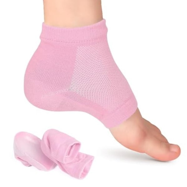 Silikon innersula höjande strumpor utomhus fotskydd rosa Pink 3.5cm