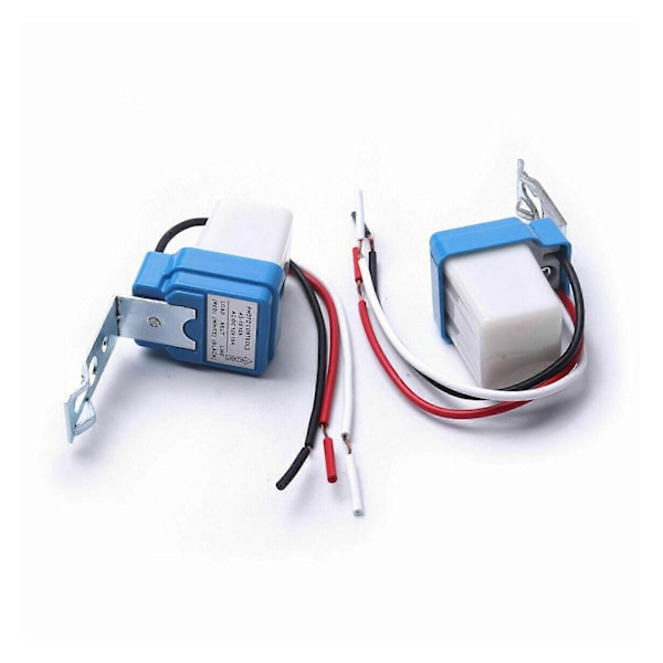 AC/DC 12V 24V Skumringsrelæ Automatisk Fotocelle Lyssensor Detektor Switch Tilbehør [Db] A-12 V