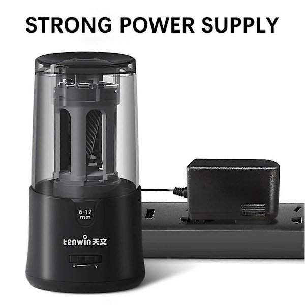 Ammattimainen sähkötarkotin säädettävällä terävyydellä, USB-tarkennustyökalu kotiin ja kouluun Black UK plug