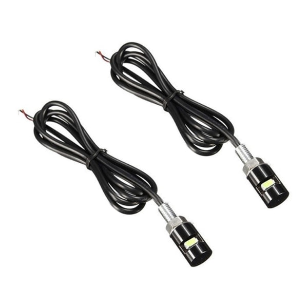 12V LED registreringsskyltsbelysning för motorcykel, LED bakljus, universal 12V 5630 vita lampor, blinkers null - 2