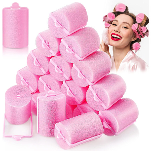 18 sponge hair rollers 40 mm soft foam hair rollers