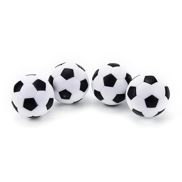 4 stk. 32 mm sorte og hvide bordfodboldbolde i plastik Black 4PCS