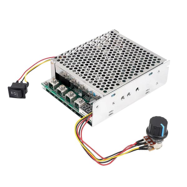 Dc 10-55v 100a 3000w Motor Hastighedsregulator Vendbar Pwm Kontrol Frem og Tilbage Controller silver