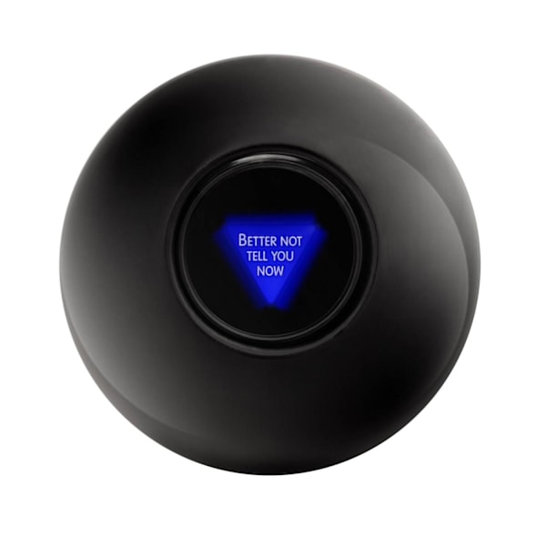 Mystisk 8-ball Svart Black Svart