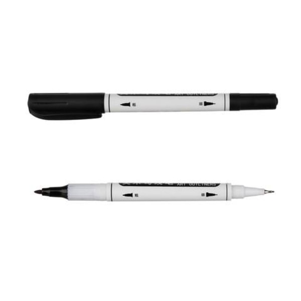 168-pak Highlighter Tusser med Etui - Farvede Tusser Dobbeltsidede Tusser Flerfarvet Multicolor multifärg
