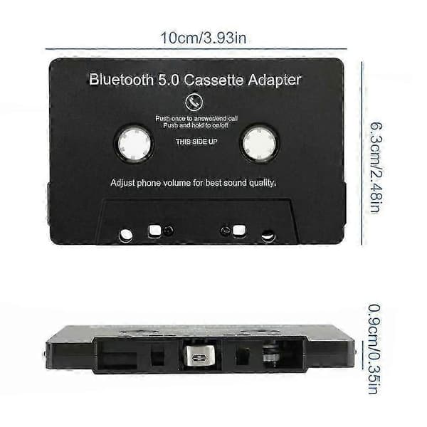 Universal Kassette Bluetooth 5.0 Adapter - Bilbånd til Aux Stereo Musikkonverter til Køretøjer