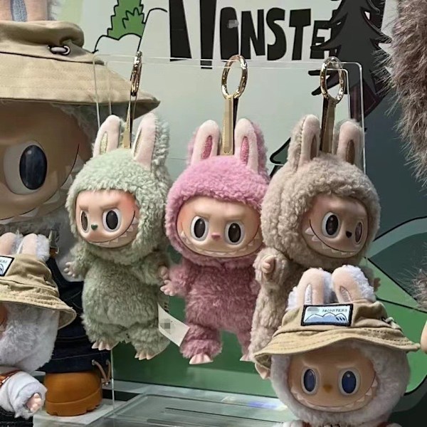 6-pack FÖR POP MART LABUBU Monster Spännande Macaron Plyschdocka Leksak Blind box