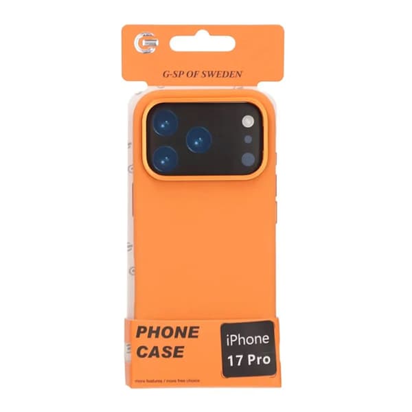 Mobilcover Silikone Magsafe og Stativ iPhone 17 Pro - Orange