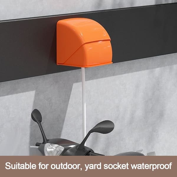 Vandtæt stikkontakt dæksel boks HVID white