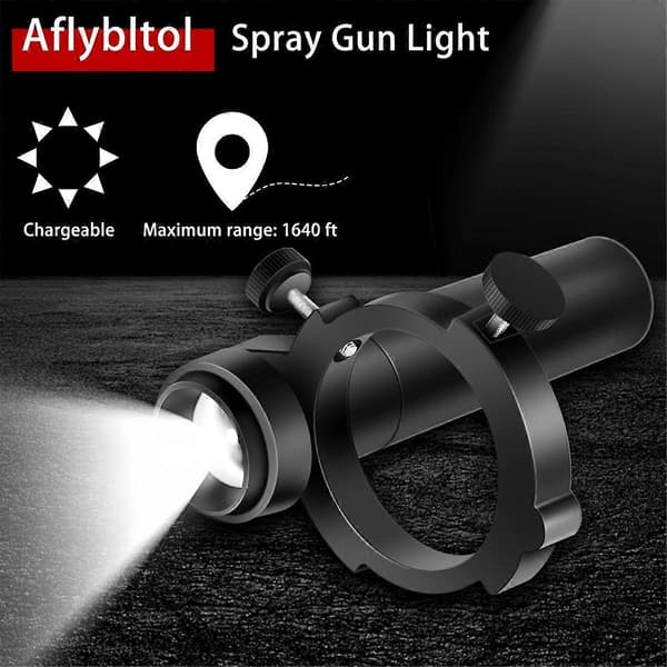 Maling Spray LED Lys Universell Bilmaling Lys Universelt Justerbart Lysstyrke Sprøytemaling Belysningssystem Black
