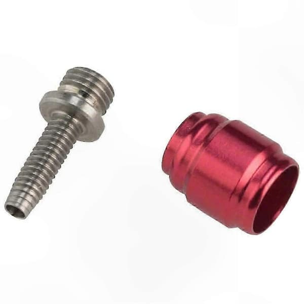 Hydraulisk skivebrems oliveninnsatssett for sykkelvedlikehold og reparasjon SilverRed