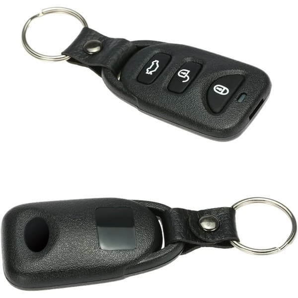 Car Central Locking, Universal Central Remote Control Kit, Keyless Entry System with Car Lock and Trunk Release Button Silver one size