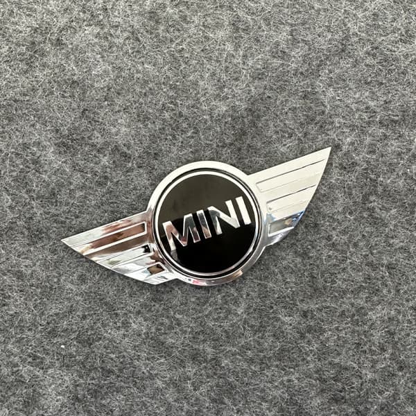 st sølvsvart passer til Mini New Original Hood Mini Cooper Emblem Badge